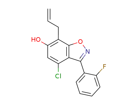 7-Allyl-4-chloro-3-(2-fluoro-phenyl)-benzo[d]isoxazol-6-ol