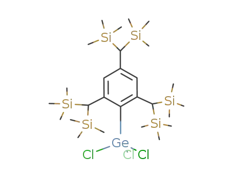 Molecular Structure of 135139-64-9 (Silane,
[[2-(trichlorogermyl)-1,3,5-benzenetriyl]trimethylidyne]hexakis[trimethyl-)
