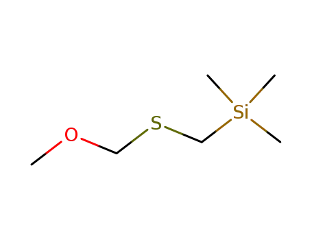 Molecular Structure of 142837-37-4 (Silane, [[(methoxymethyl)thio]methyl]trimethyl-)