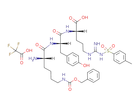 Molecular Structure of 88419-44-7 (C<sub>36</sub>H<sub>47</sub>N<sub>7</sub>O<sub>9</sub>S*C<sub>2</sub>HF<sub>3</sub>O<sub>2</sub>)