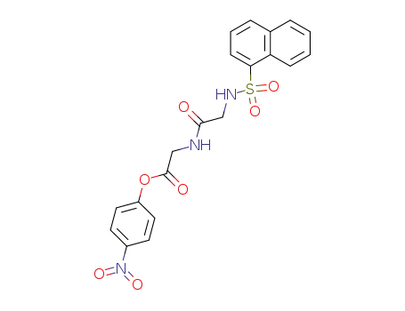 Glycine, N-[N-(1-naphthalenylsulfonyl)glycyl]-, 4-nitrophenyl ester