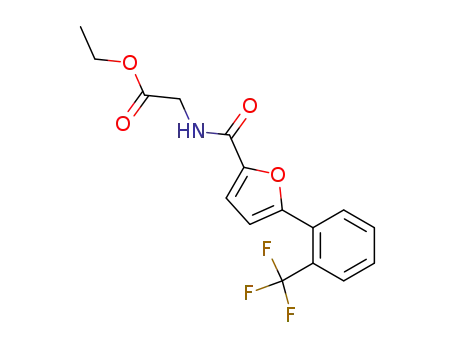 {[5-(2-Trifluoromethyl-phenyl)-furan-2-carbonyl]-amino}-acetic acid ethyl ester