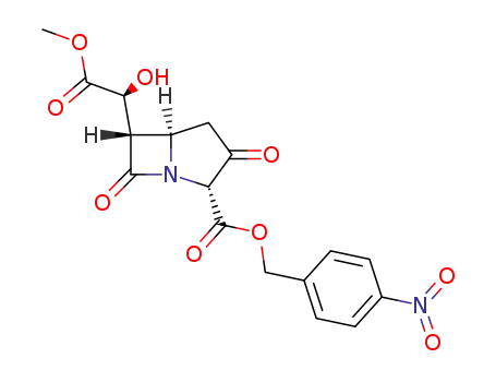(2R,5R,6S)-6-((S)-Hydroxy-methoxycarbonyl-methyl)-3,7-dioxo-1-aza-bicyclo[3.2.0]heptane-2-carboxylic acid 4-nitro-benzyl ester