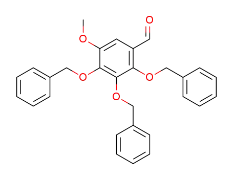 Benzaldehyde, 5-methoxy-2,3,4-tris(phenylmethoxy)-