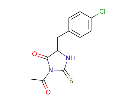 4-Imidazolidinone, 3-acetyl-5-[(4-chlorophenyl)methylene]-2-thioxo-