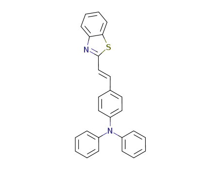Molecular Structure of 1016164-01-4 ((E)-N-{4-[2-(benzothiazol-2-yl)vinyl]phenyl}-N-phenylaniline)