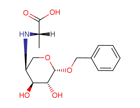 (S)-2-((3S,4S,5R,6S)-6-Benzyloxy-4,5-dihydroxy-tetrahydro-pyran-3-ylamino)-propionic acid