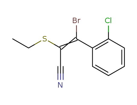 2-Propenenitrile, 3-bromo-3-(2-chlorophenyl)-2-(ethylthio)-, (Z)-