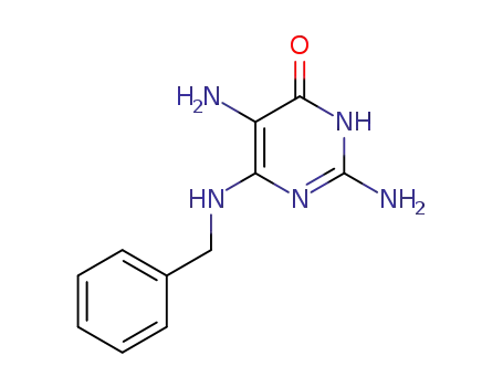 4(1H)-Pyrimidinone, 2,5-diamino-6-[(phenylmethyl)amino]-