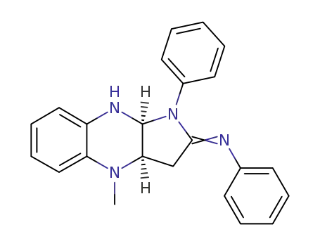 4-methyl-1-phenyl-2-phenylimino-cis-3a,4,9,9a-tetrahydro-3H-pyrrole<2,3-b>quinoxaline