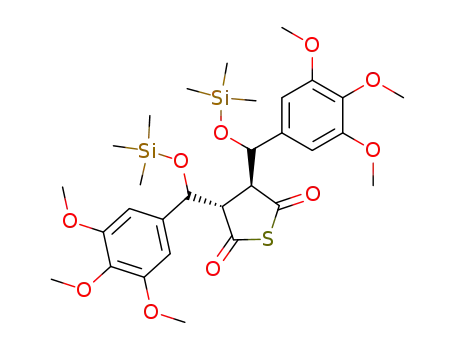 2,5-Thiophenedione,
dihydro-3,4-bis[(3,4,5-trimethoxyphenyl)[(trimethylsilyl)oxy]methyl]-