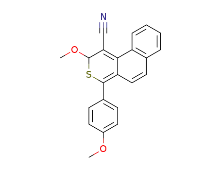 2H-Naphtho[2,1-c]thiopyran-1-carbonitrile,
2-methoxy-4-(4-methoxyphenyl)-