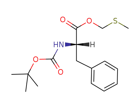 L-Phenylalanine, N-[(1,1-dimethylethoxy)carbonyl]-, (methylthio)methyl
ester
