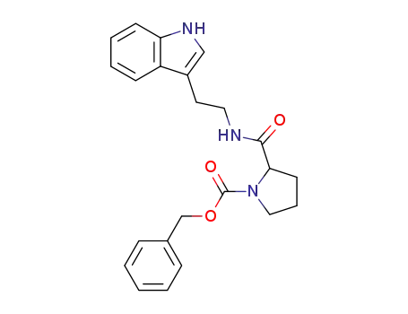 1-Pyrrolidinecarboxylic acid, 2-[[[2-(1H-indol-3-yl)ethyl]amino]carbonyl]-,
phenylmethyl ester, (2S)-