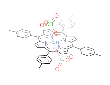 Sn(tetra-p-tolylporphyrin)(ClO<sub>4</sub>)2