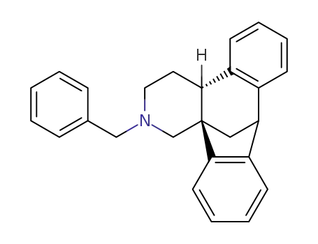 Molecular Structure of 72982-85-5 (2-Benzyl-1,2,3,4,4a,9-hexahydro-trans-13bH-9,13b-methanodibenzo<3,4;6,7>cyclohepta<1,2-c>pyridine)