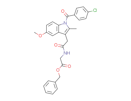 N-<1-(4-Chlorbenzoyl)-5-methoxy-2-methylindol-3-acetyl>glycin-benzylester