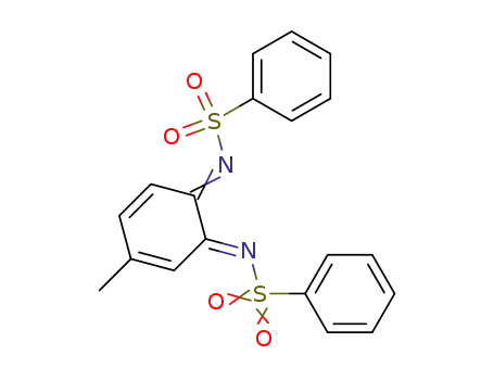 Molecular Structure of 54748-03-7 (4-methyl-N,N'-bis(phenylsulfonyl)-1,2-benzoquinone diimine)