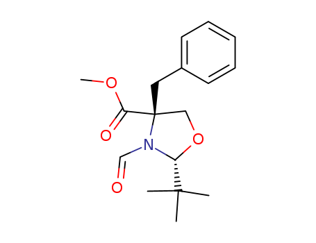 4-Oxazolidinecarboxylicacid, 2-(1,1-dimethylethyl)-3-formyl-4-(phenylmethyl)-, methyl ester, (2R,4S)-