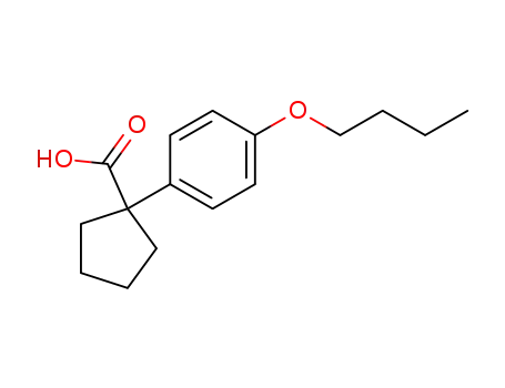 Cyclopentanecarboxylic acid, 1-(4-butoxyphenyl)-