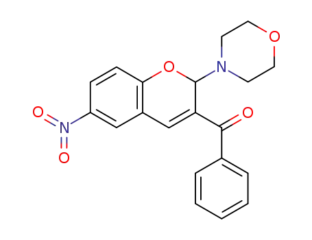 Molecular Structure of 122438-06-6 ((2-morpholin-4-yl-6-nitro-2H-chromen-3-yl)(phenyl)methanone)