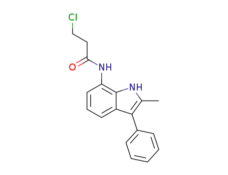 3-Chloro-N-(2-methyl-3-phenyl-1H-indol-7-yl)-propionamide