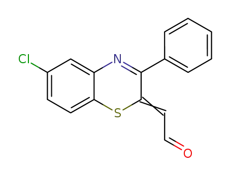 Acetaldehyde, (6-chloro-3-phenyl-2H-1,4-benzothiazin-2-ylidene)-