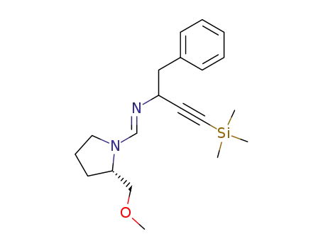(2S)-N-(1-Benzyl-3-trimethylsilyl-2-propynyl)-2-methoxymethyl-1-pyrrolidinemethanimine