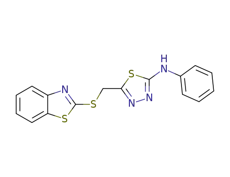 1,3,4-Thiadiazol-2-amine, 5-[(2-benzothiazolylthio)methyl]-N-phenyl-