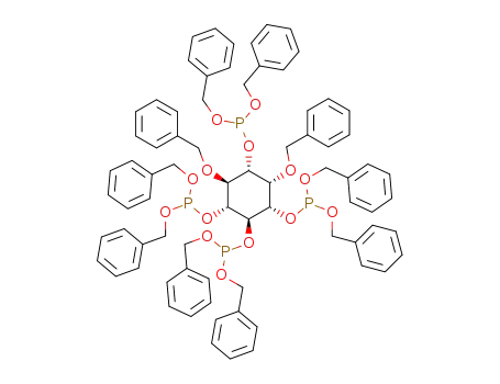 Molecular Structure of 117666-33-8 (Phosphorous acid dibenzyl ester (1R,2S,3S,4R,5R,6S)-2,6-bis-benzyloxy-3,4,5-tris-(bis-benzyloxy-phosphanyloxy)-cyclohexyl ester)