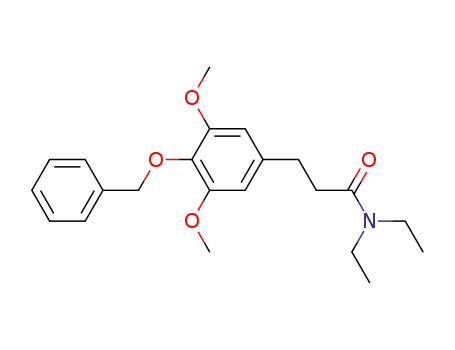 3-(4-benzyloxy3,5-dimethoxyphenyl)-N,N-diethylpropionamide