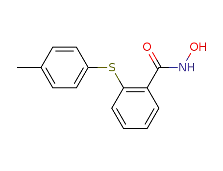 Molecular Structure of 77868-23-6 (2-(4'-Methylphenylthio)benzohydroxamic acid)