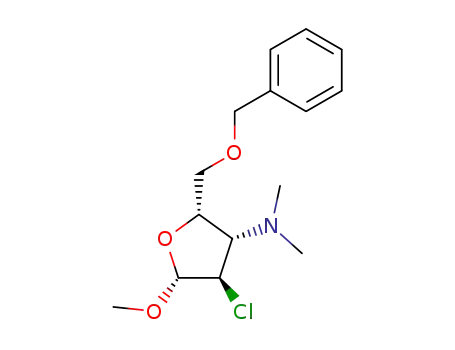5-O-Benzyl-2-chloro-2,3-didesoxy-3-dimethylamino-β-D-xylofuranoside de methyle