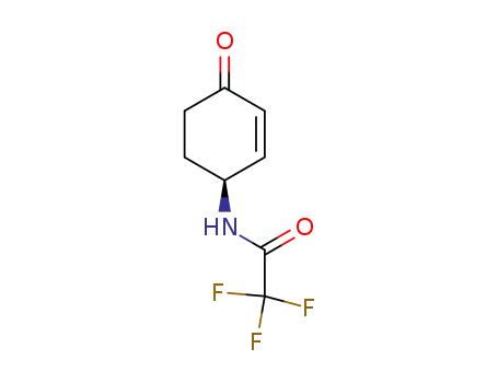 Molecular Structure of 110568-61-1 (Acetamide, 2,2,2-trifluoro-N-(4-oxo-2-cyclohexen-1-yl)-, (S)-)