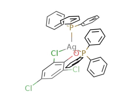 Molecular Structure of 140450-90-4 (Silver, (2,4,6-trichlorophenolato)bis(triphenylphosphine)-)