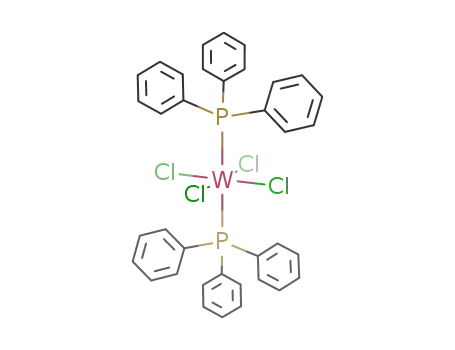 Molecular Structure of 36216-20-3 (Tungsten, tetrachlorobis(triphenylphosphine)-)