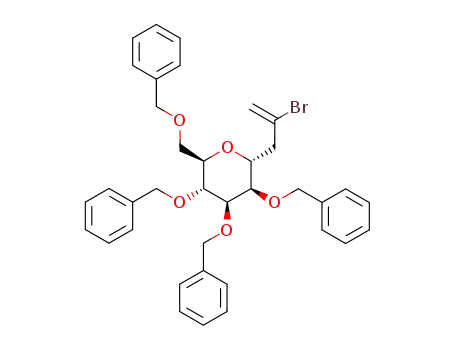 2-bromo-3-(2,3,4,6-tetra-O-benzyl-α-D-mannopyranosyl)propene