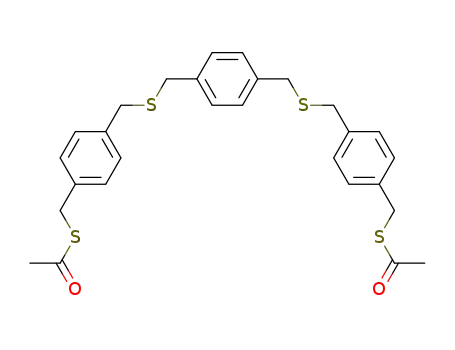 Thioacetic acid S-{4-[4-(4-acetylsulfanylmethyl-benzylsulfanylmethyl)-benzylsulfanylmethyl]-benzyl} ester
