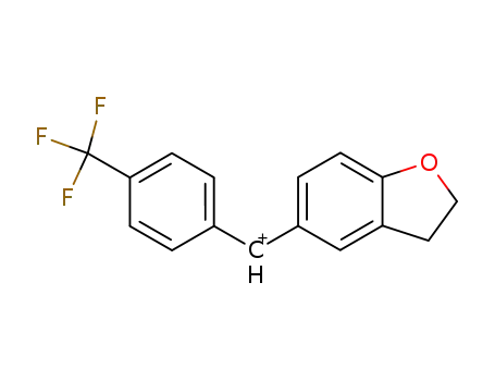 Molecular Structure of 87901-64-2 (Methylium, (2,3-dihydro-5-benzofuranyl)[4-(trifluoromethyl)phenyl]-)