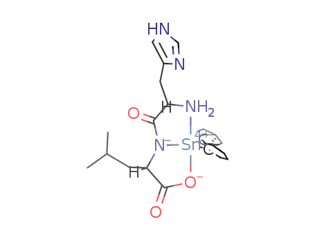 histidinylleucinato<sup>(2-)</sup>-O,N,N-diphenyltin(IV)