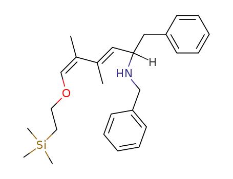 Molecular Structure of 344907-25-1 ((E,Z)-N,N-benzyl-2-<6-(2'-trimethylsilyl)ethoxy-4,5-dimethyl-1-phenyl>hexa-3,5-dienylamine)