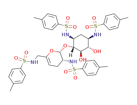 Molecular Structure of 97119-33-0 (1,2',3,6'-Tetrakis-N-(p-tolylsulfonyl)sisamin)