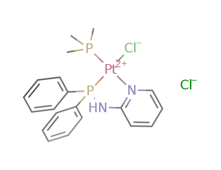cis-[PtCl(2-(diphenylphosphinoamino)pyridine-P,N)(PMe<sub>3</sub>)]Cl