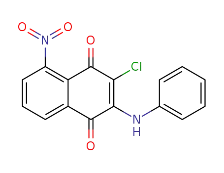 1,4-Naphthalenedione, 3-chloro-5-nitro-2-(phenylamino)-