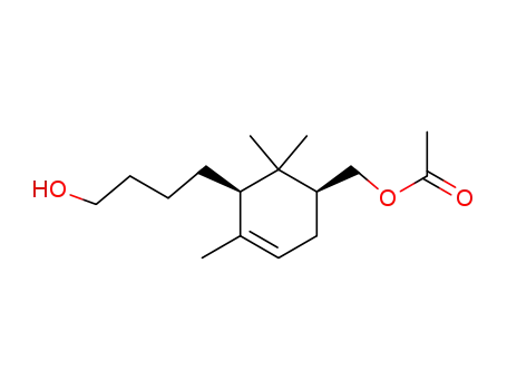 4α-Acetoxymethyl-6α-(4-hydroxybutyl)-1,5,5-trimethylcyclohexene