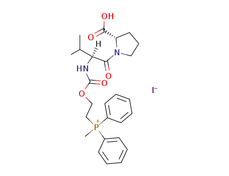 N-<2-(Methyldiphenylphosphonio)ethoxycarbonyl>valyl-prolin-iodid