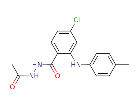 Benzoic acid, 4-chloro-2-[(4-methylphenyl)amino]-, 2-acetylhydrazide