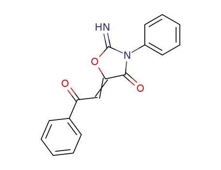 (2Z,5Z)-2-imino-5-(2-oxo-2-phenylethylidene)-3-phenyl-1,3-oxazolidin-4-one