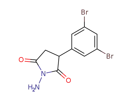 Molecular Structure of 93553-54-9 (1-amino-3-(3,5-dibromophenyl)pyrrolidine-2,5-dione)