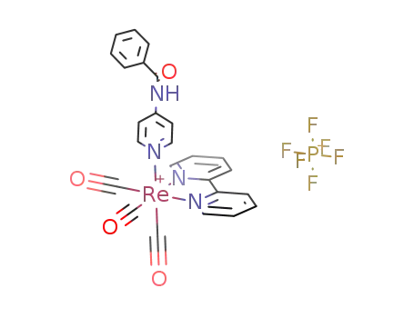 fac-(bpy)Re(CO)3(NC<sub>5</sub>H<sub>4</sub>NHCOC<sub>6</sub>H<sub>5</sub>)PF<sub>6</sub>